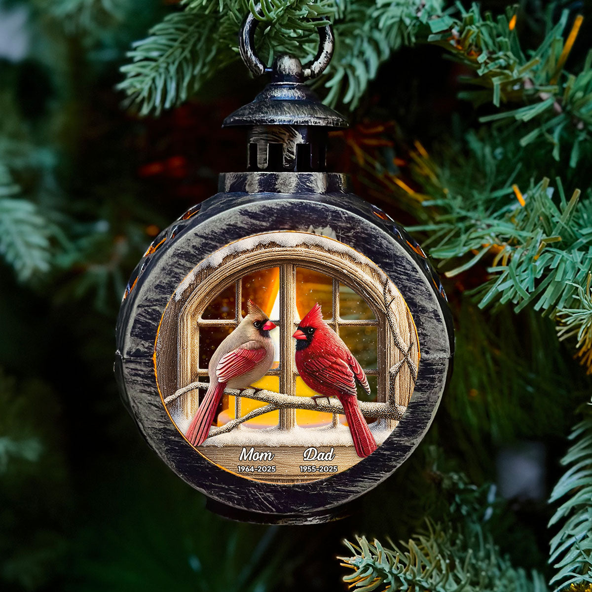 Custom Name Memorial Christmas Night Light, Remembrance Gifts • We Are Always With You - Personalized Christmas Lantern