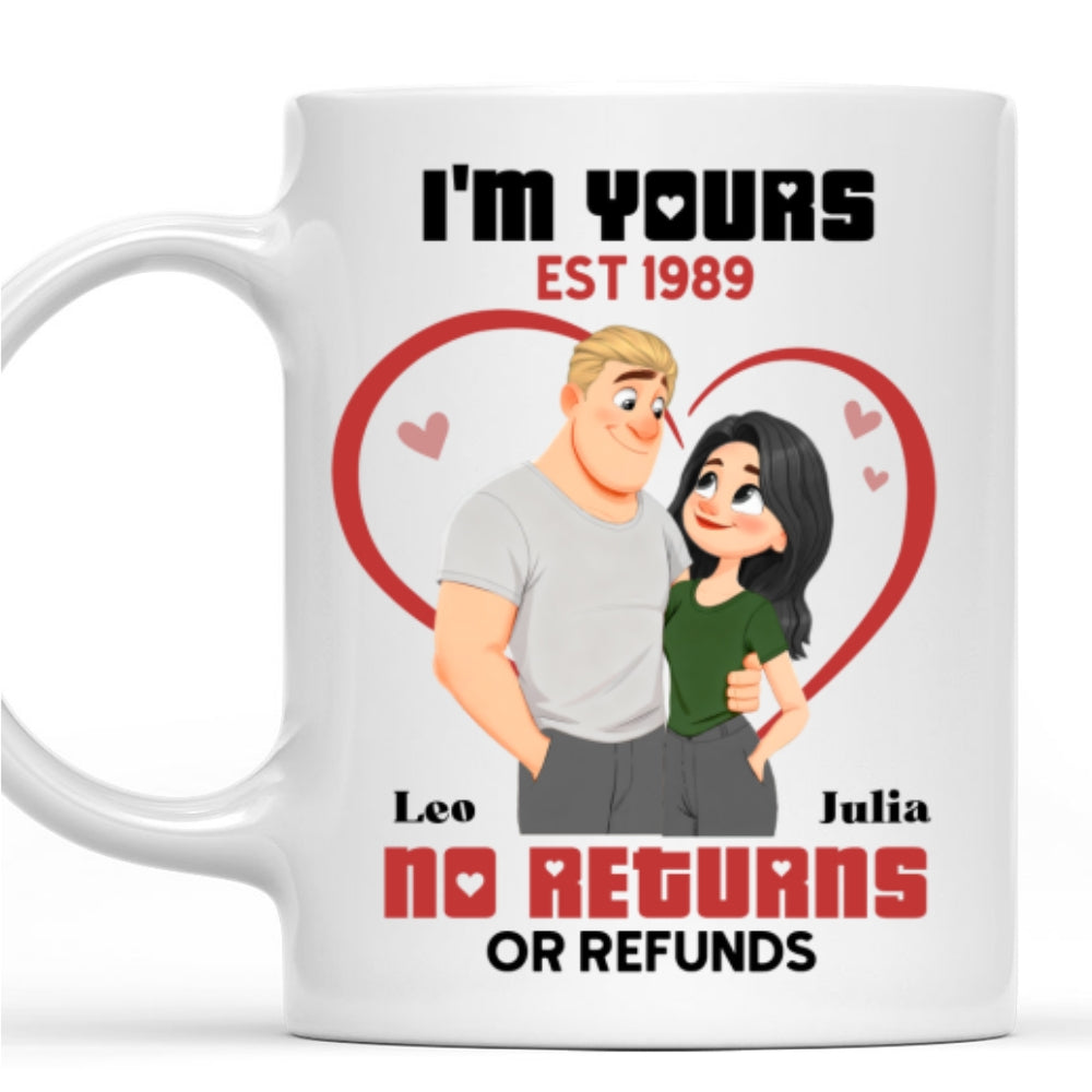 Custom Anniversary Keepsake Gifts For Couple • No Returns Or Refund - Personalized Coffee Mug