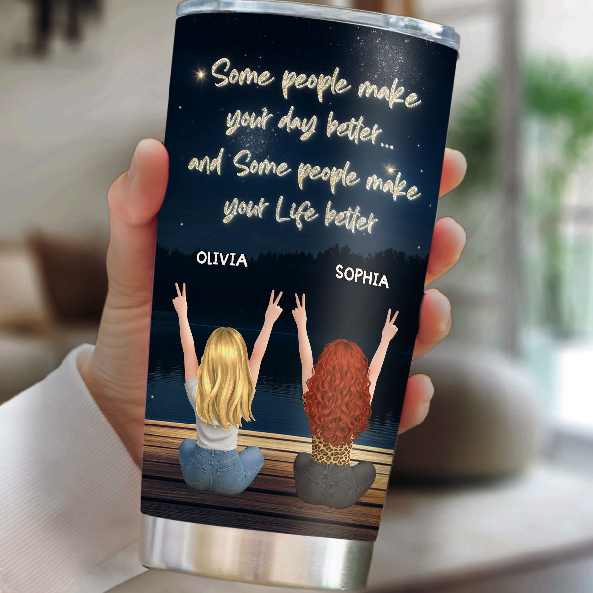Custom Christmas Birthday Gifts For Best Friend • Better With You - Personalized Tumbler
