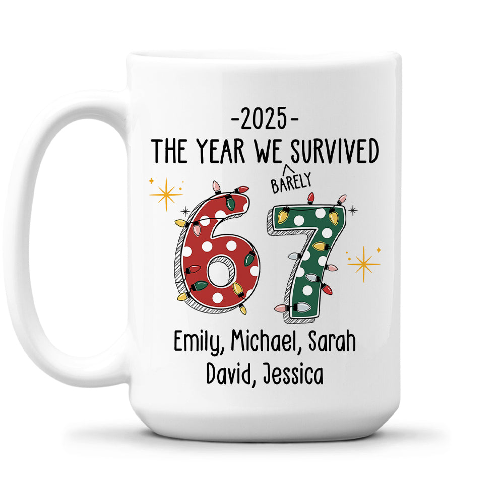 Custom Coworker, Christmas & Birthday Team Appreciation Gift • Six Seven Coworker Slang - Personalized Coffee Mug
