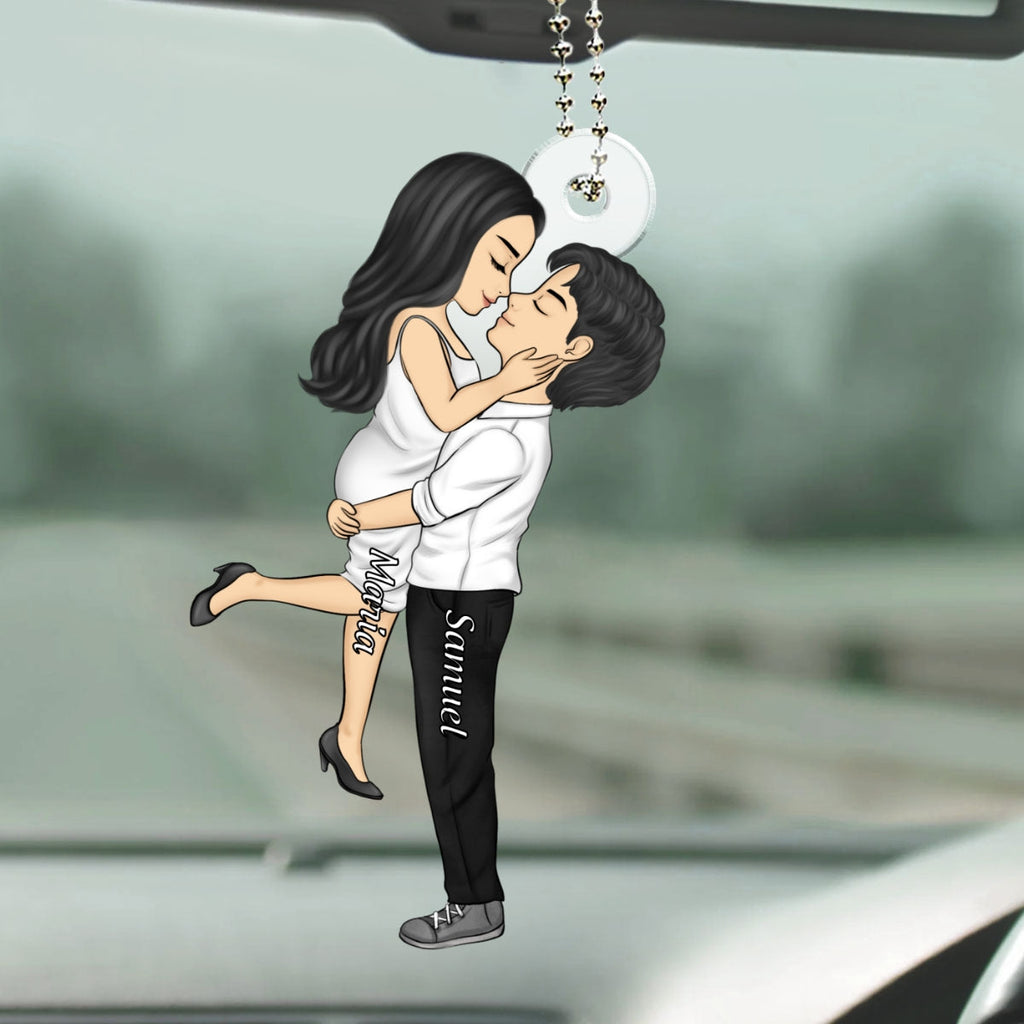 I Love You - Personalized Car Ornament