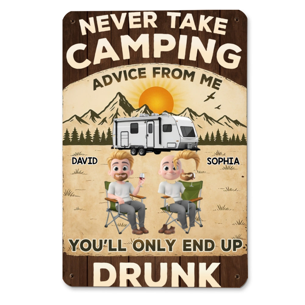Custom Home & Wall Decor, Birthday & Christmas Gift • Our Camping Trips Get Wild - Personalized Metal Signs