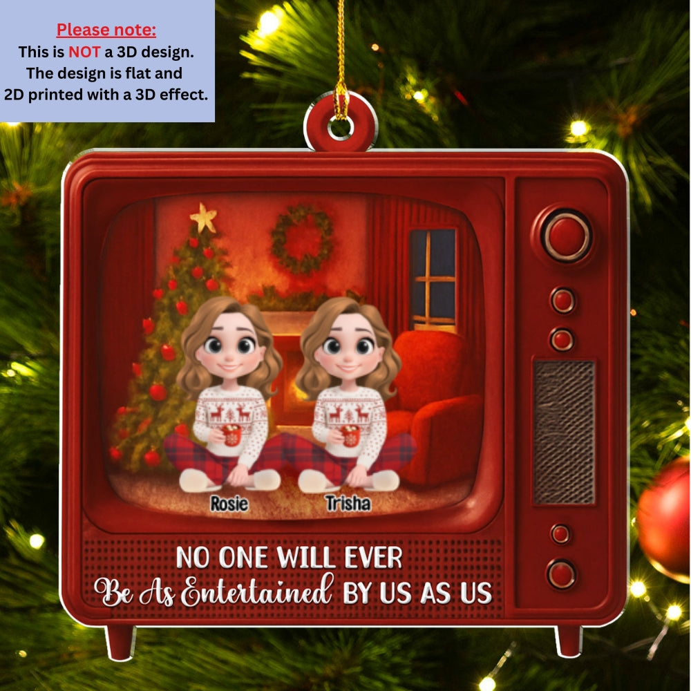Custom Sister Christmas Ornament •  Jingle Bell Fabulous - Personalized Acrylic Ornament