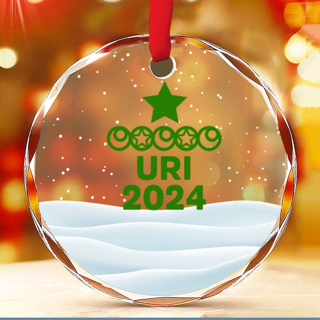 Custom Family Ornament, Christmas Gift for Family Members •  Love Family - Personalized Glass Ornament