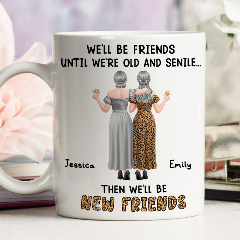 Custom Best Friend, Christmas & Birthday Friendship Keepsake Gift • New Friends - Personalized Coffee Mug