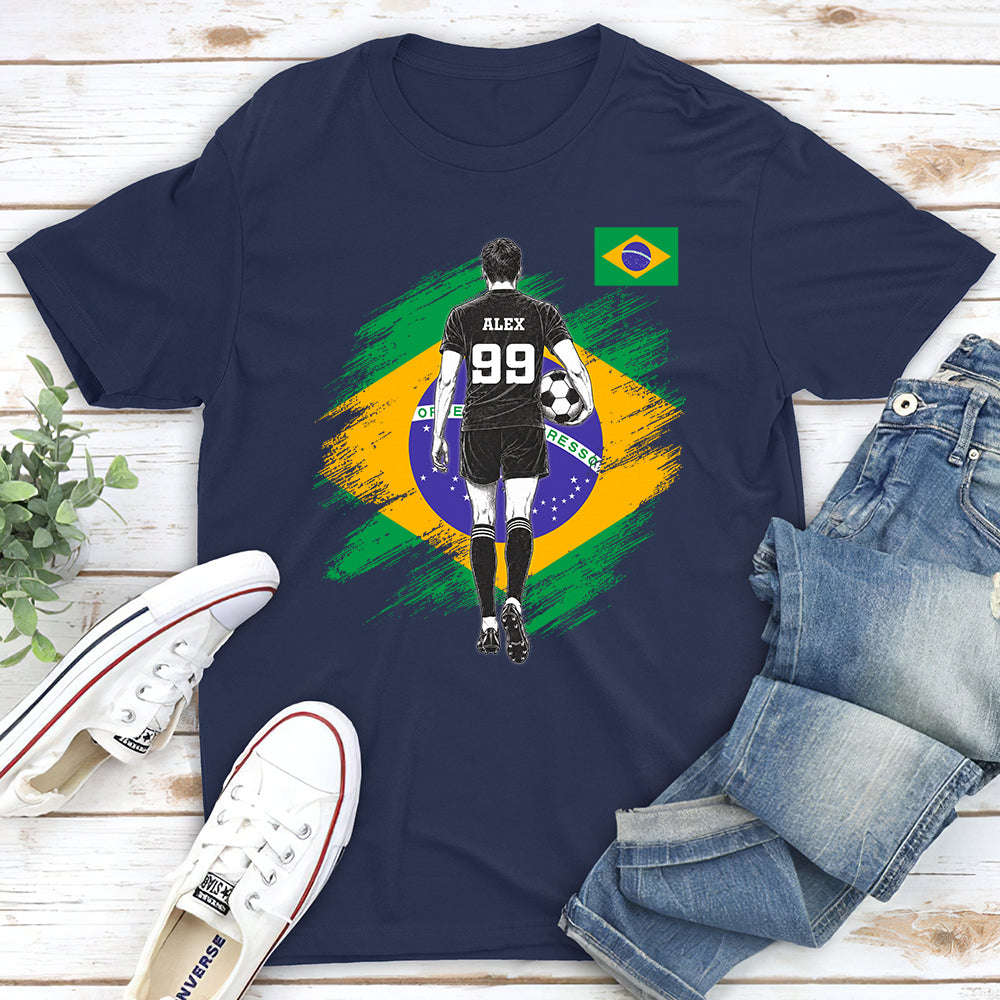 Custom Christmas & Birthday Keepsake Gift • Football Warrior - Personalized Shirt