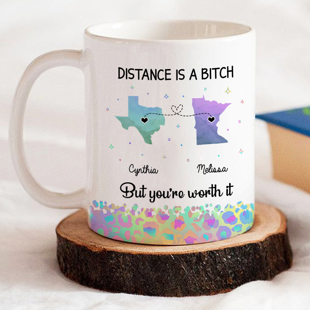 Custom Best Friend, Christmas & Birthday Friendship Keepsake Gift • You Are Worth It - Personalized Coffee Mug