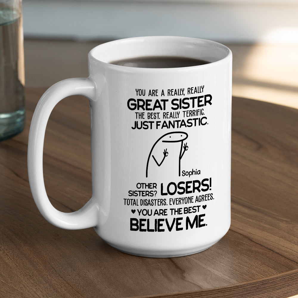 Custom Best Friend, Christmas & Birthday Friendship Keepsake Gift • Believe Me - Personalized Coffee Mug