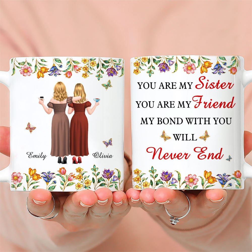 Custom Christmas & Birthday Gift for Brother & Sister • My Bond With You - Personalized Coffee Mug