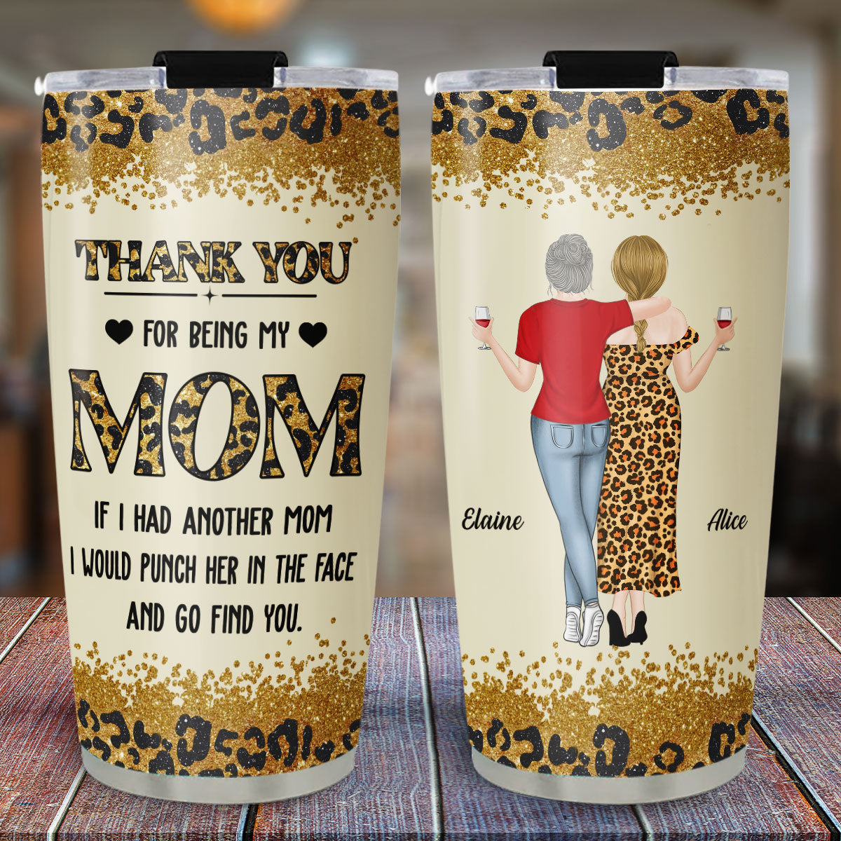 Custom Mother's Day Birthday Gifts For Mom • Punch For You Mom - Personalized Tumbler