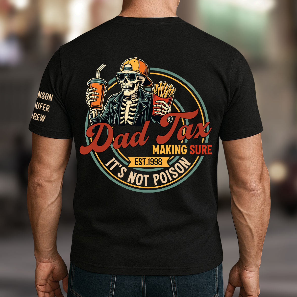 Custom Father's Day, Special Gift for Dad & Grandpa • Poison Tester - Personalized Shirt With Design On Sleeve