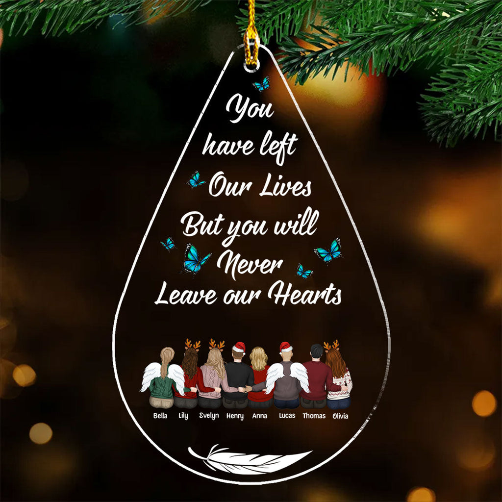 Custom Family Ornament, Christmas Gift for Family Members •  Memories Too Beautiful To Forget - Personalized Acrylic Ornament