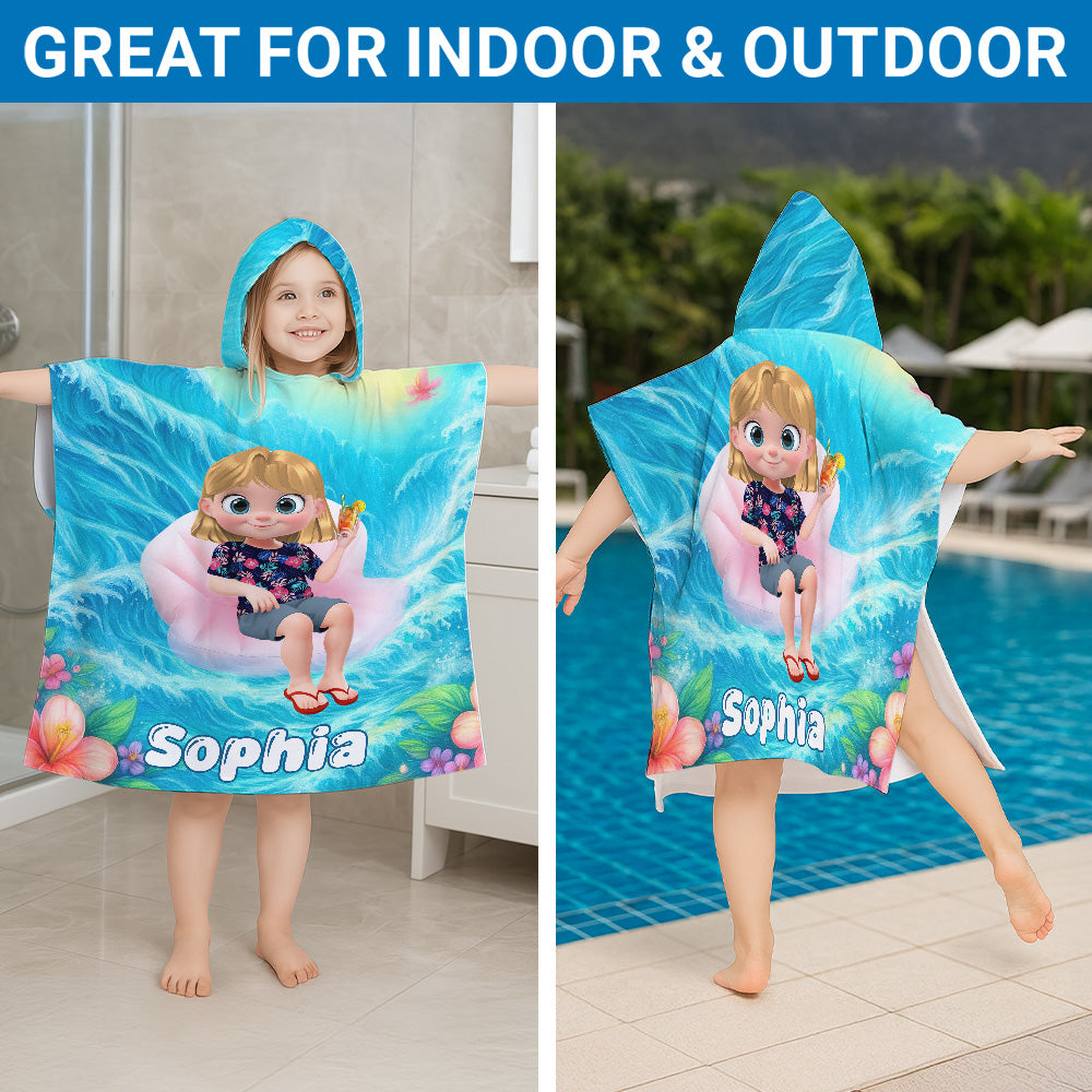 My Forever Love - Personalized Hooded Beach Towel
