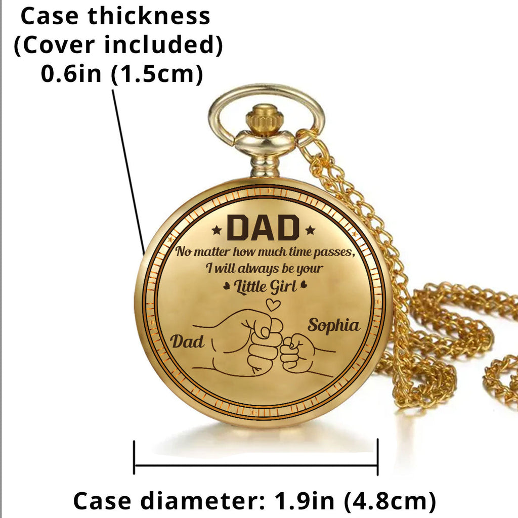 No Matter How Much Time Passes - Personalized Pocket Watch