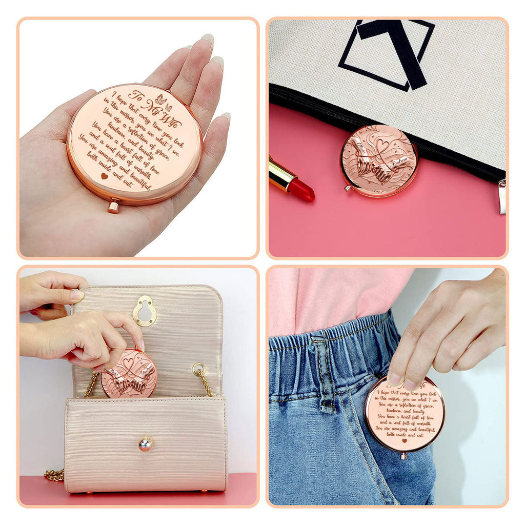 Forever Beautiful In My Eyes - Personalized Compact Mirror