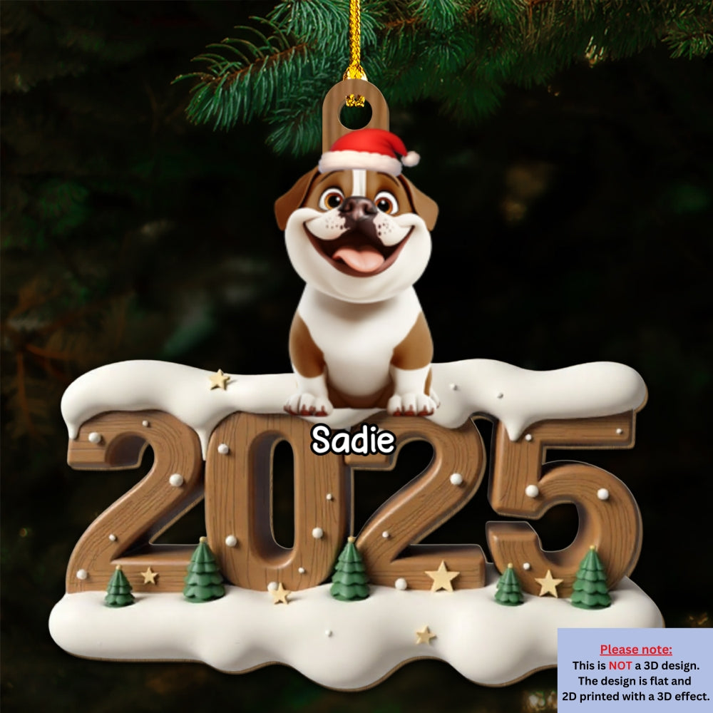 Custom Keepsake Christmas Ornament •  Only Them This Year - Personalized 3D Effect Wood Ornament
