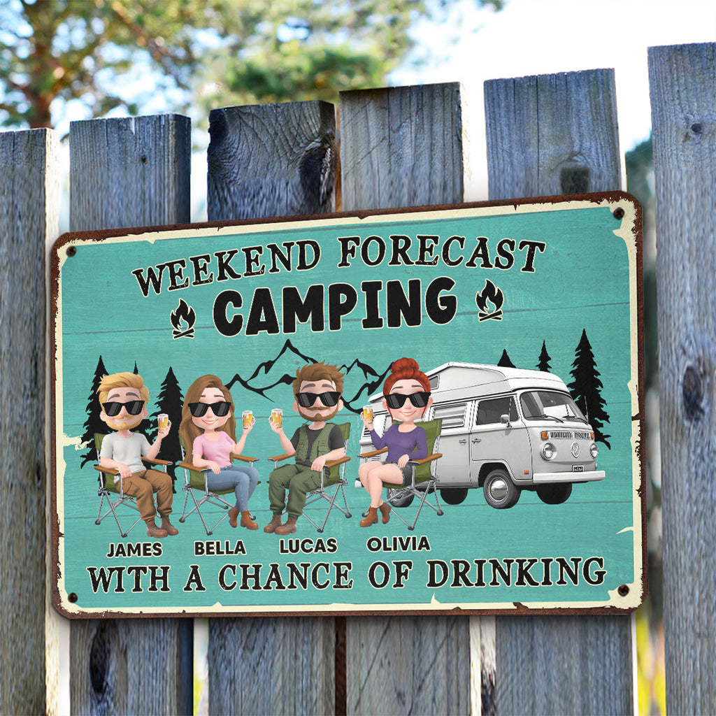 Custom Home & Wall Decor, Birthday & Christmas Gift • I Predict A Fun Weekend - Personalized Metal Signs