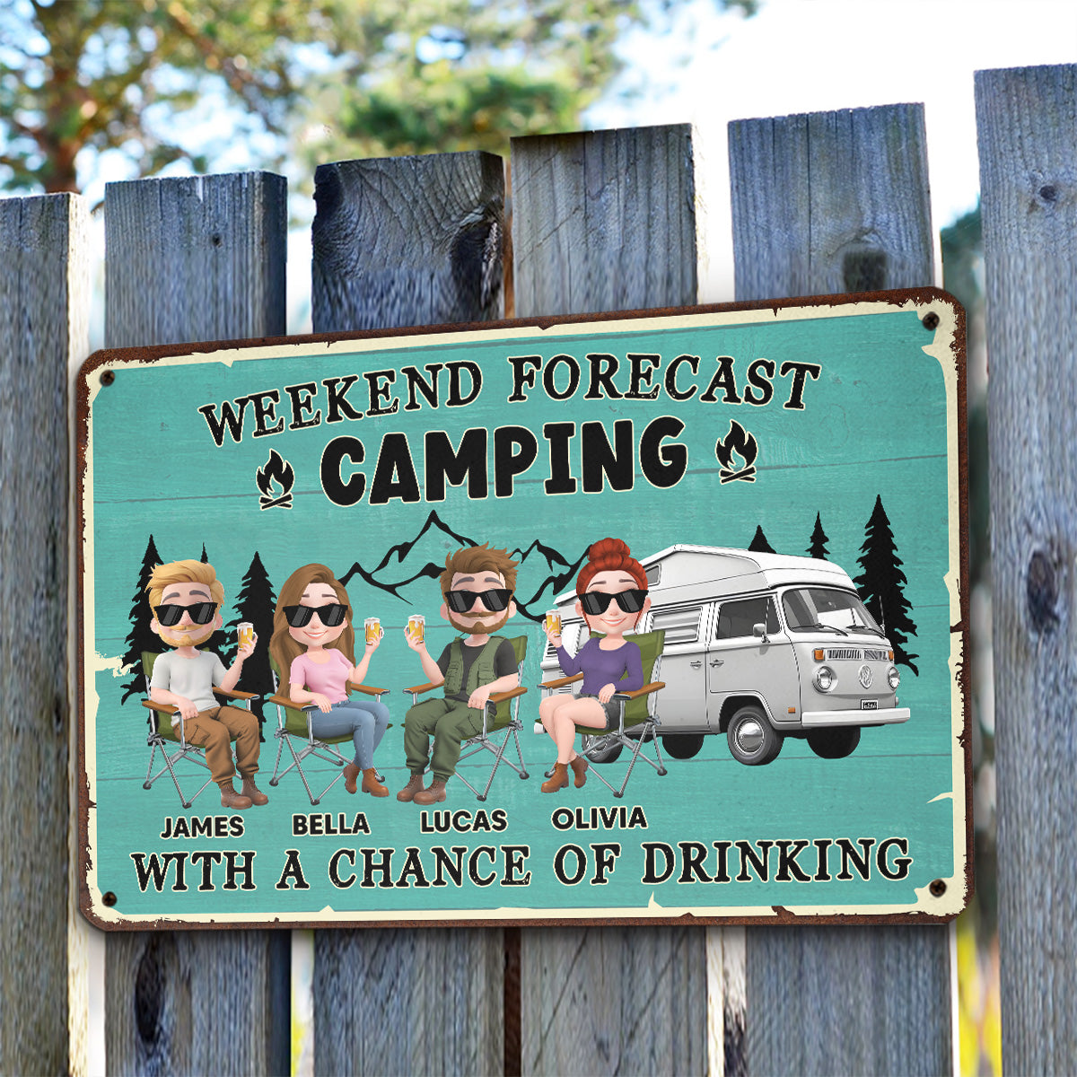 Custom Home & Wall Decor, Birthday & Christmas Gift • I Predict A Fun Weekend - Personalized Metal Signs