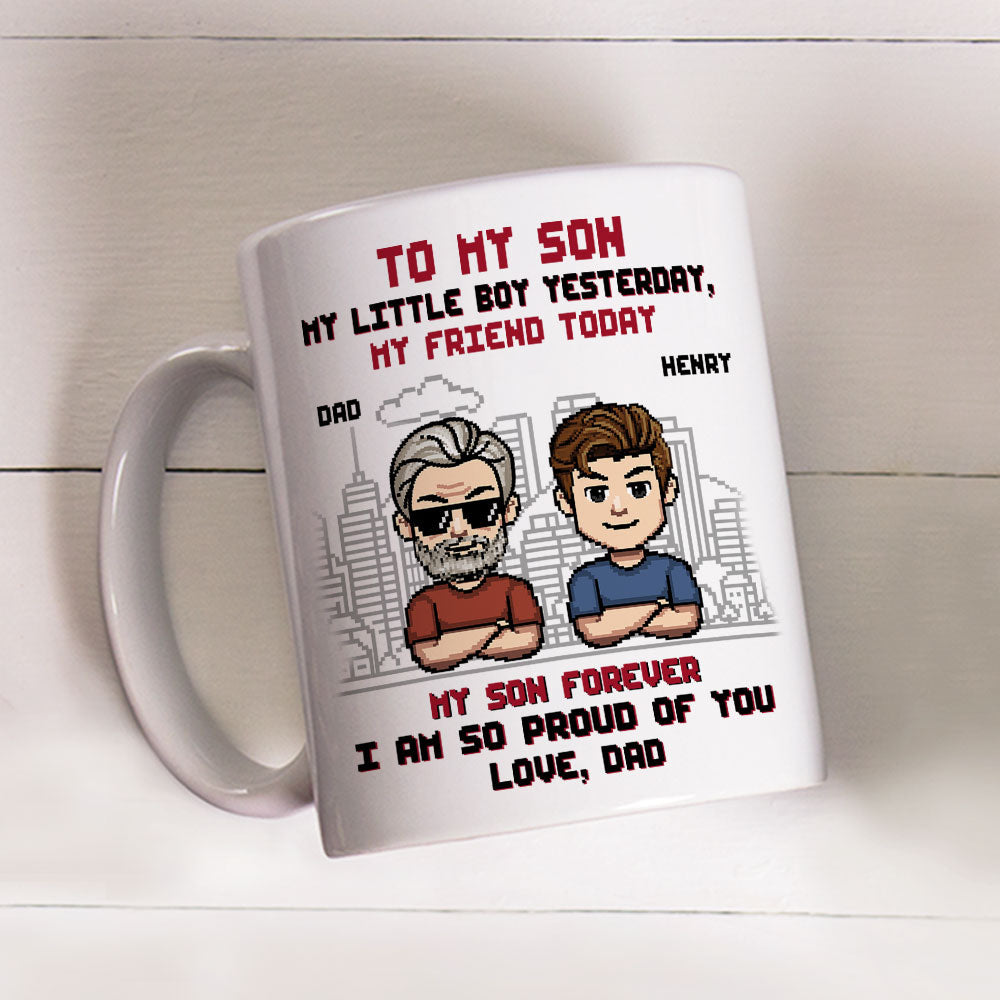 Custom Father's Day Gift For Son • Always My Baby My Hero - Personalized Coffee Mug