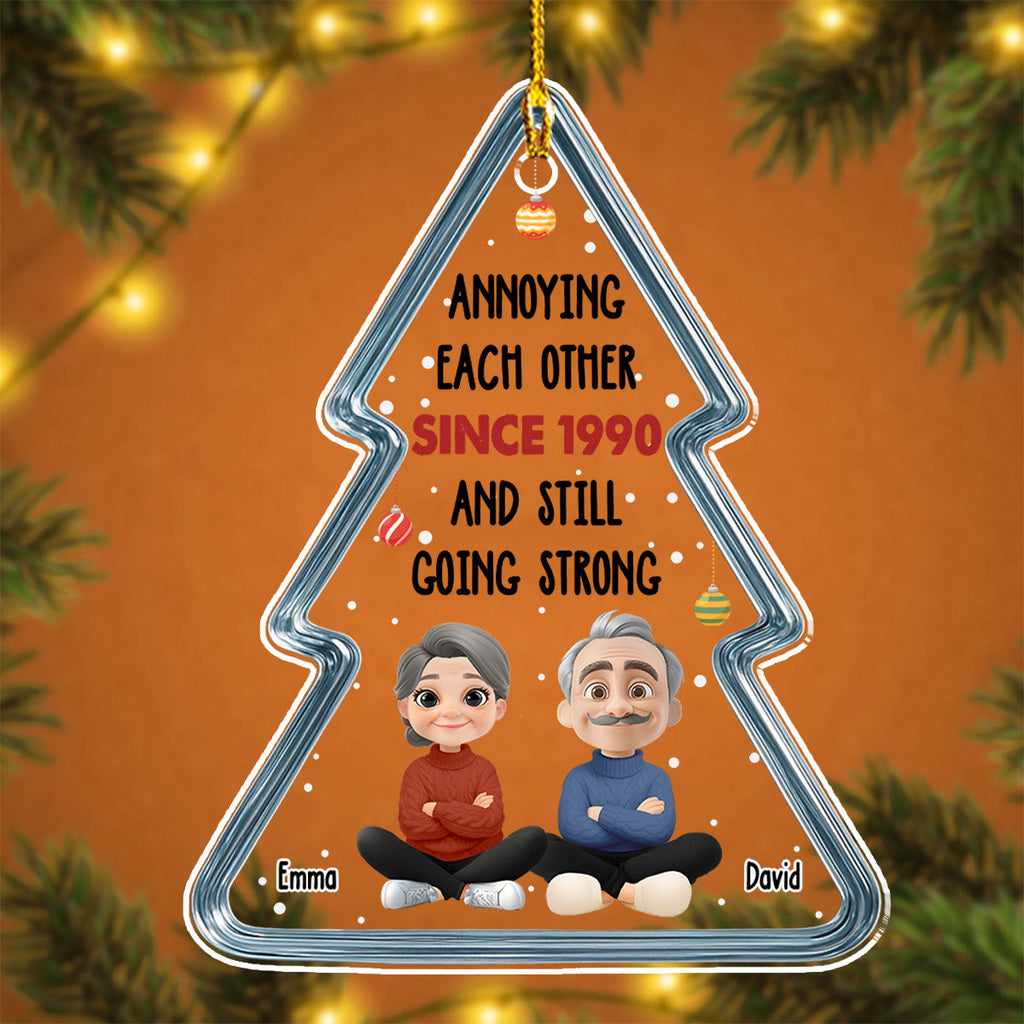 Custom Couple Christmas Ornament, Anniversary Gift •  Still Going Strong - Personalized Acrylic Ornament