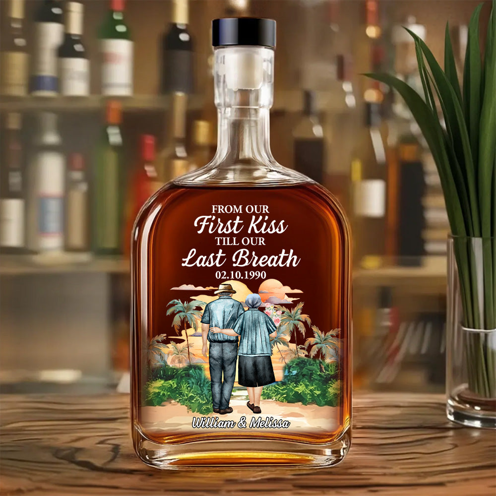 From Our First Kiss - Personalized Spirits Decanter