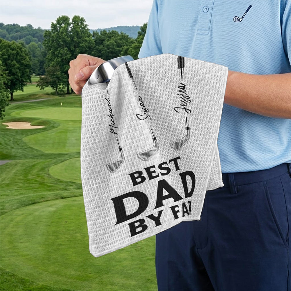 Best Daddy By Par - Personalized Golf Towel