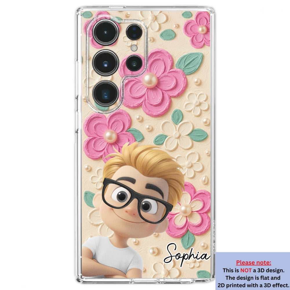 Proud Of Being Grandma - Personalized 3D Effect Phone Case