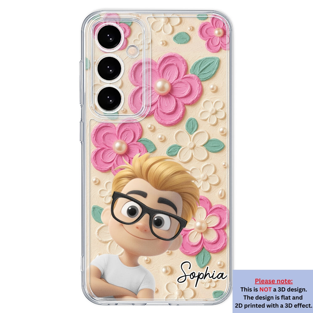 Proud Of Being Grandma - Personalized 3D Effect Phone Case