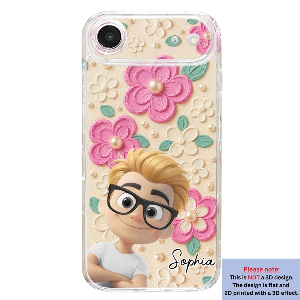 Proud Of Being Grandma - Personalized 3D Effect Phone Case