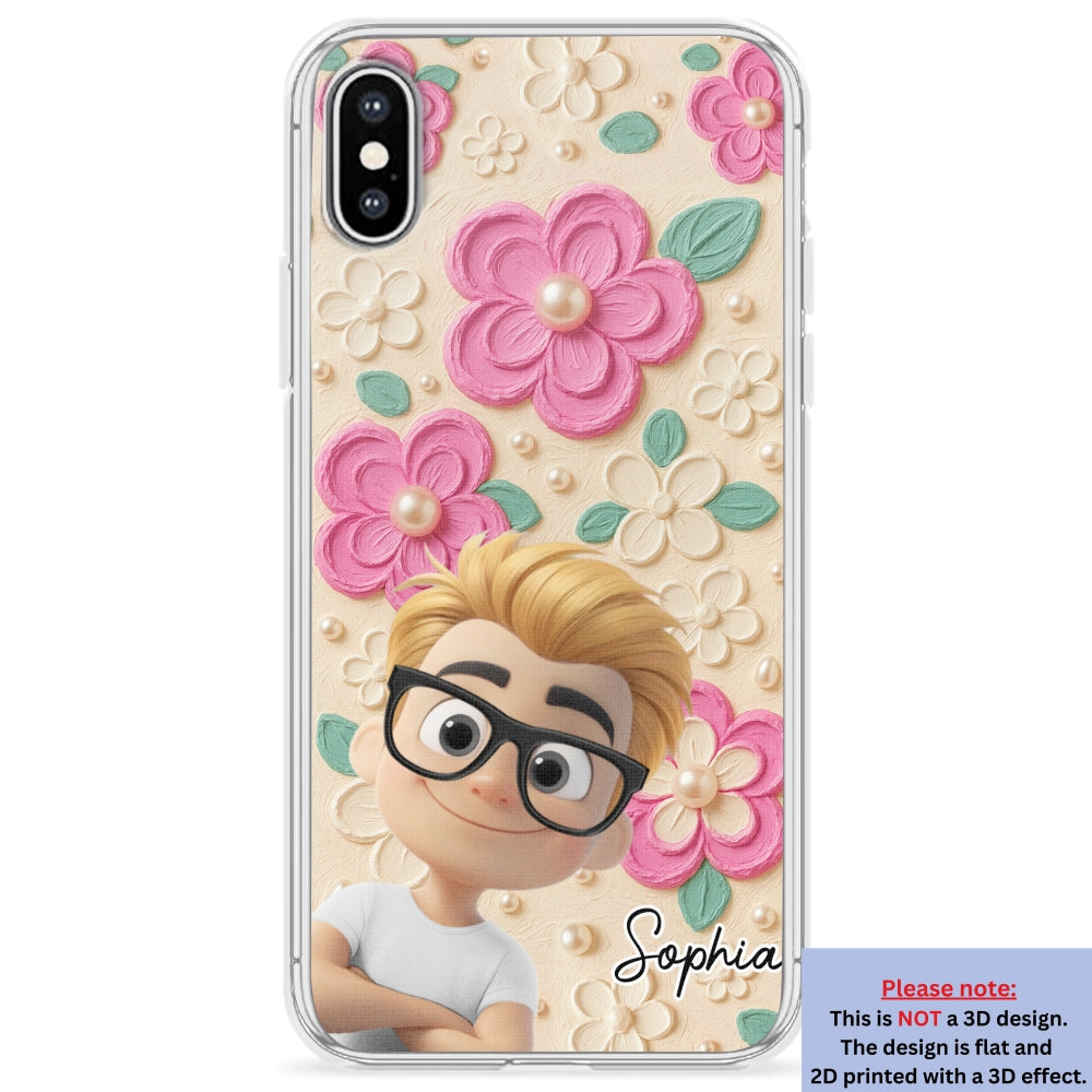 Proud Of Being Grandma - Personalized 3D Effect Phone Case