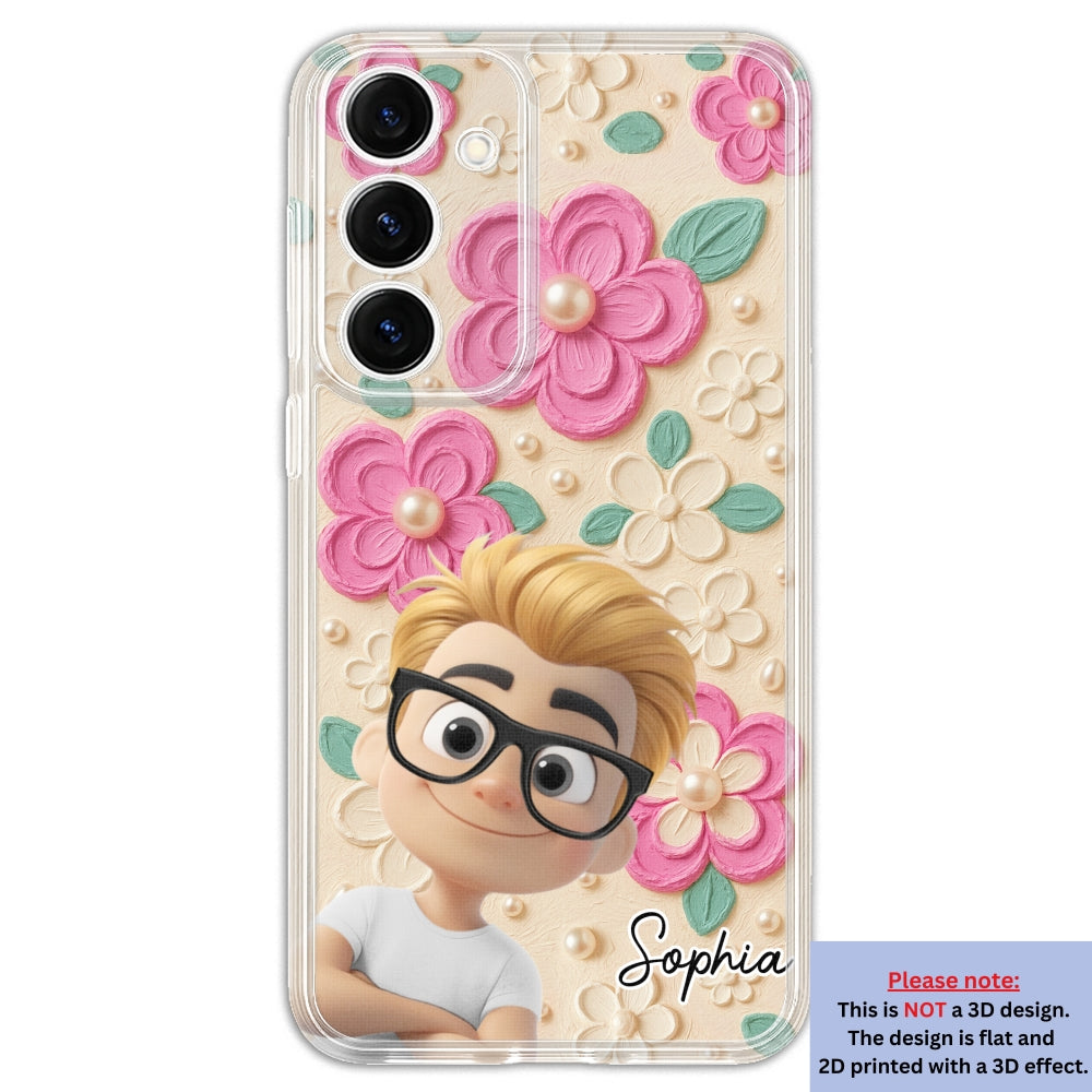 Proud Of Being Grandma - Personalized 3D Effect Phone Case