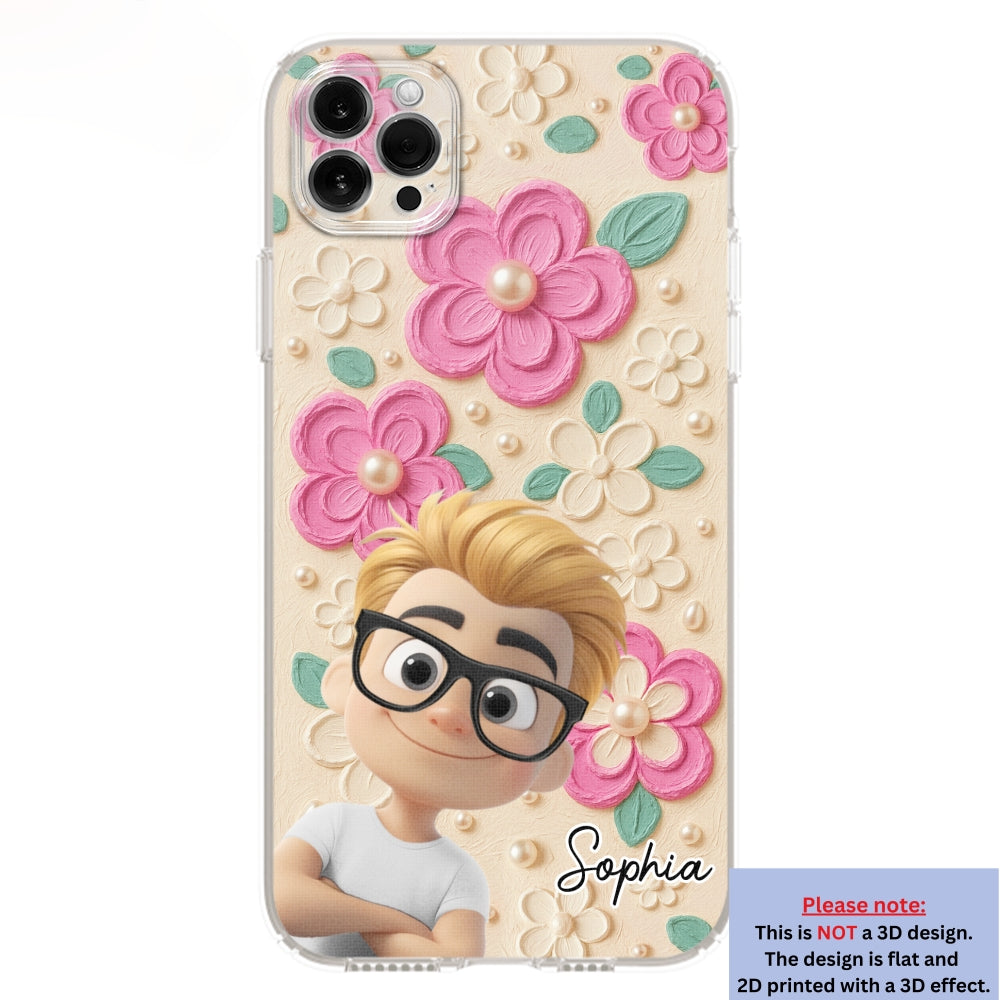 Proud Of Being Grandma - Personalized 3D Effect Phone Case