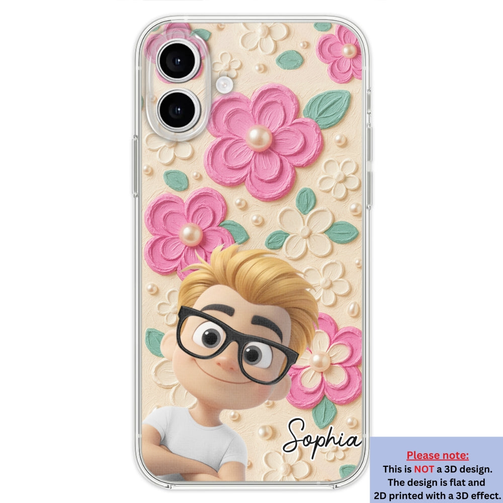 Proud Of Being Grandma - Personalized 3D Effect Phone Case