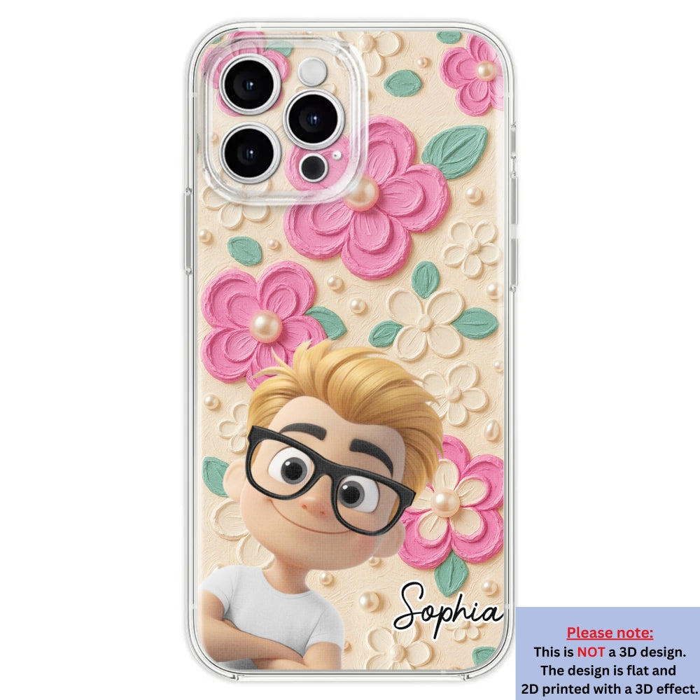 Proud Of Being Grandma - Personalized 3D Effect Phone Case