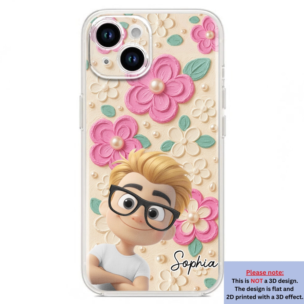Proud Of Being Grandma - Personalized 3D Effect Phone Case