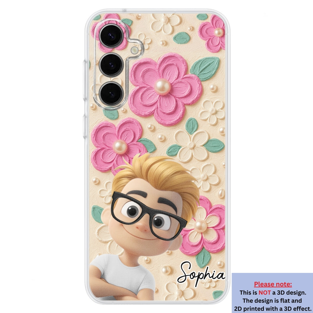 Proud Of Being Grandma - Personalized 3D Effect Phone Case