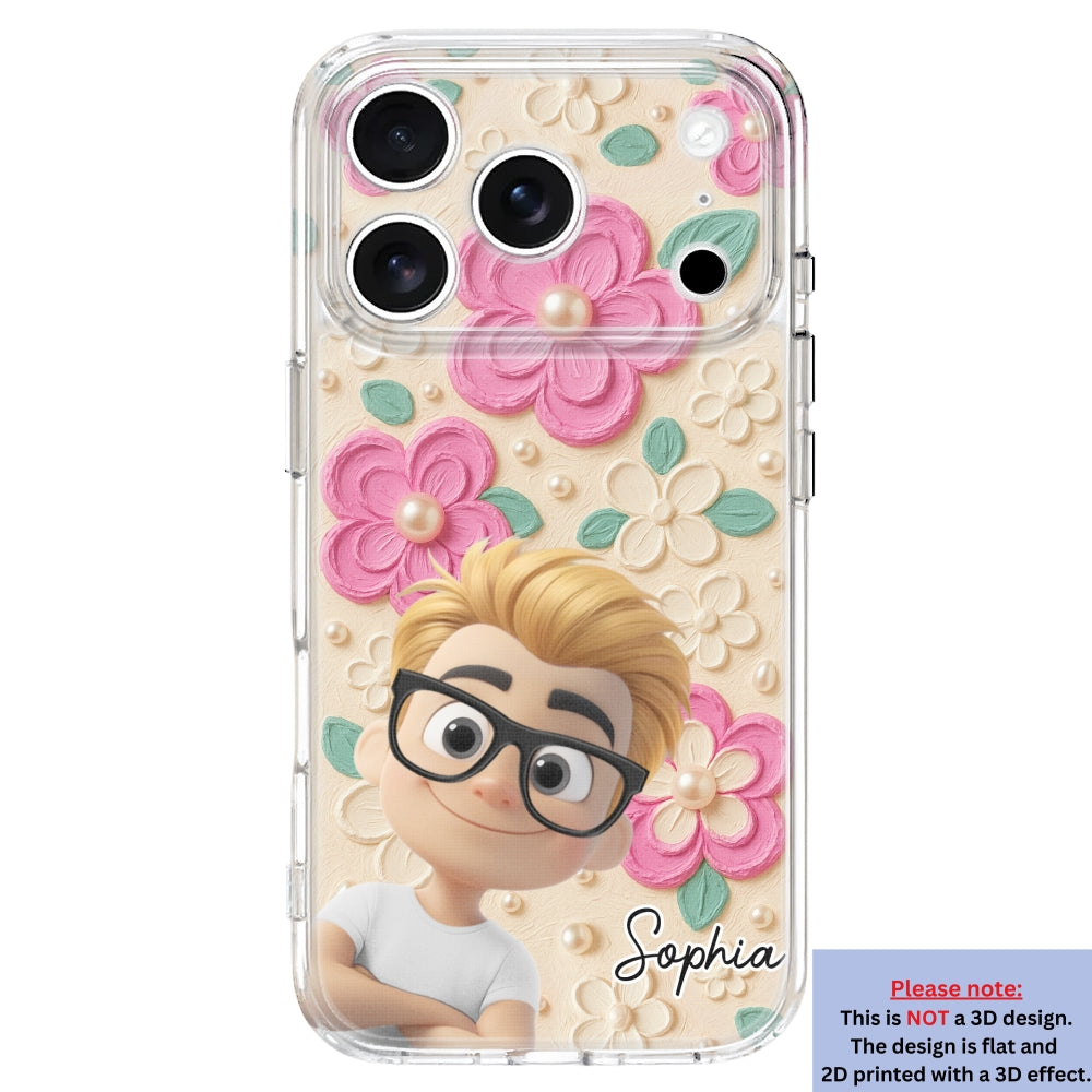 Proud Of Being Grandma - Personalized 3D Effect Phone Case