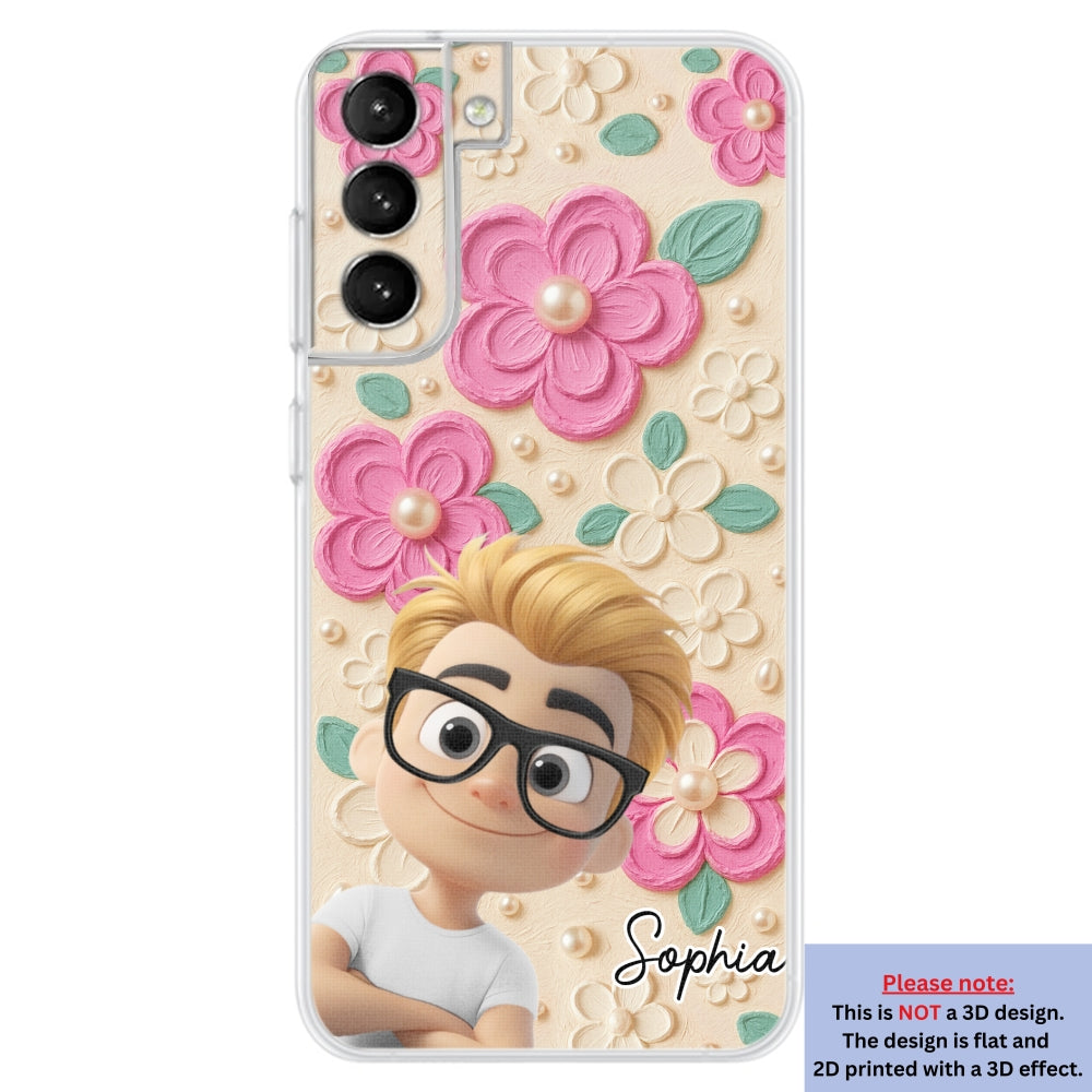 Proud Of Being Grandma - Personalized 3D Effect Phone Case