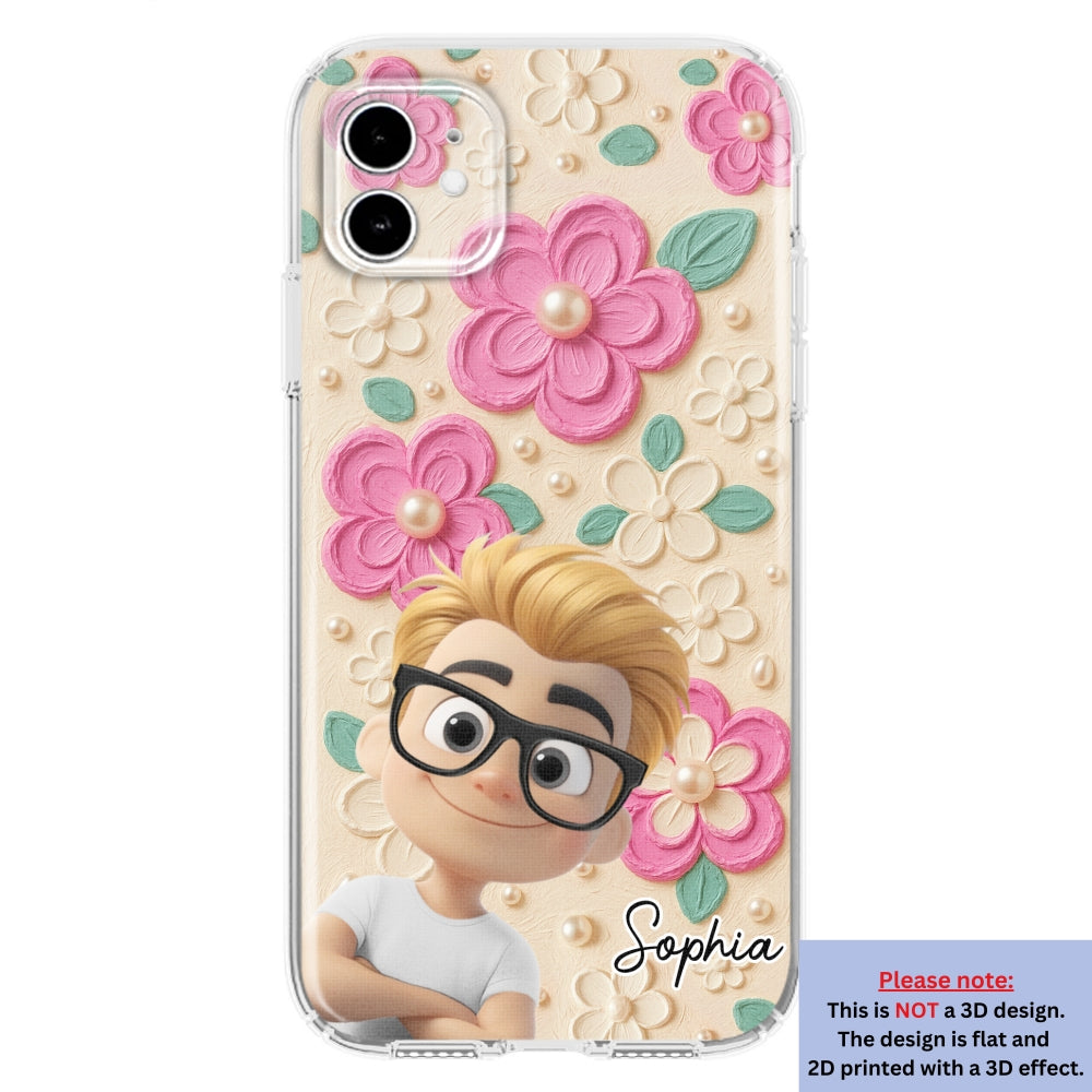 Proud Of Being Grandma - Personalized 3D Effect Phone Case