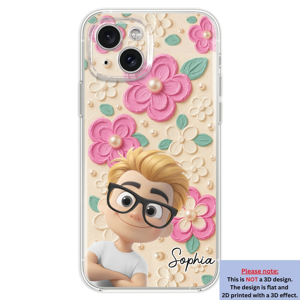 Proud Of Being Grandma - Personalized 3D Effect Phone Case