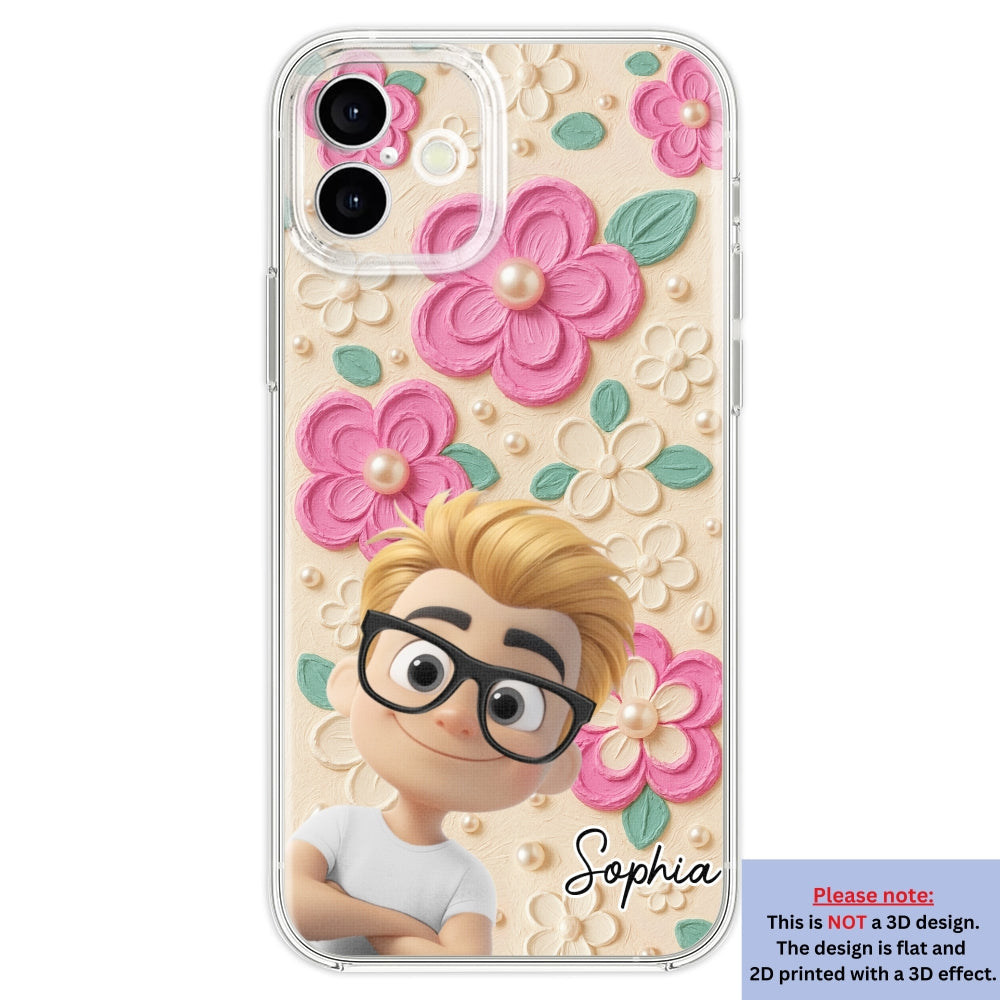 Proud Of Being Grandma - Personalized 3D Effect Phone Case