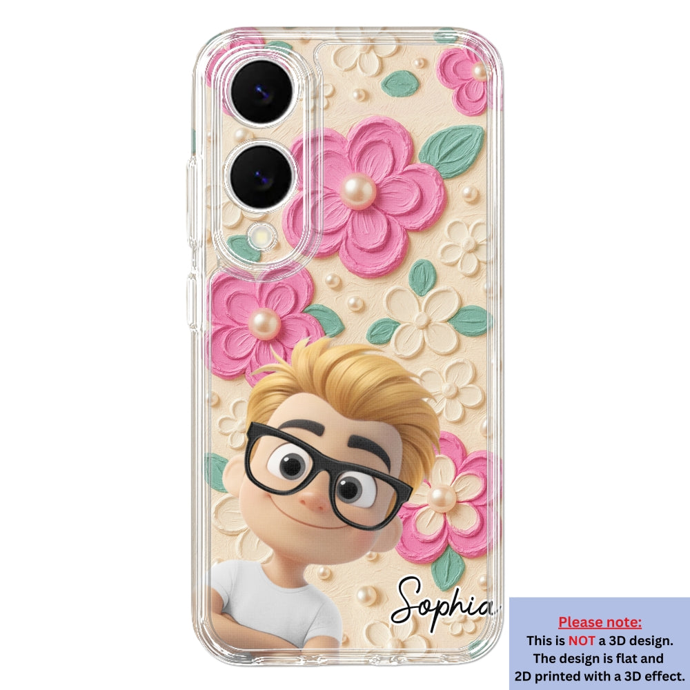 Proud Of Being Grandma - Personalized 3D Effect Phone Case
