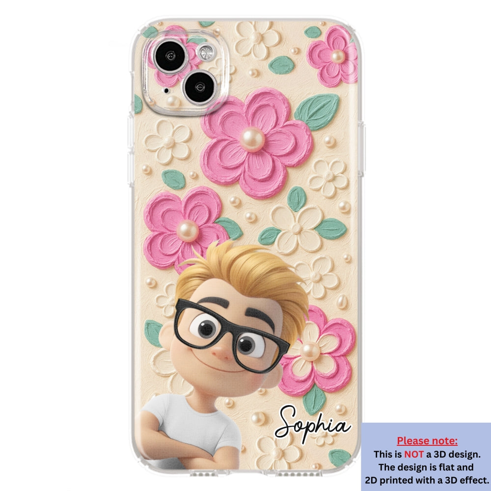 Proud Of Being Grandma - Personalized 3D Effect Phone Case