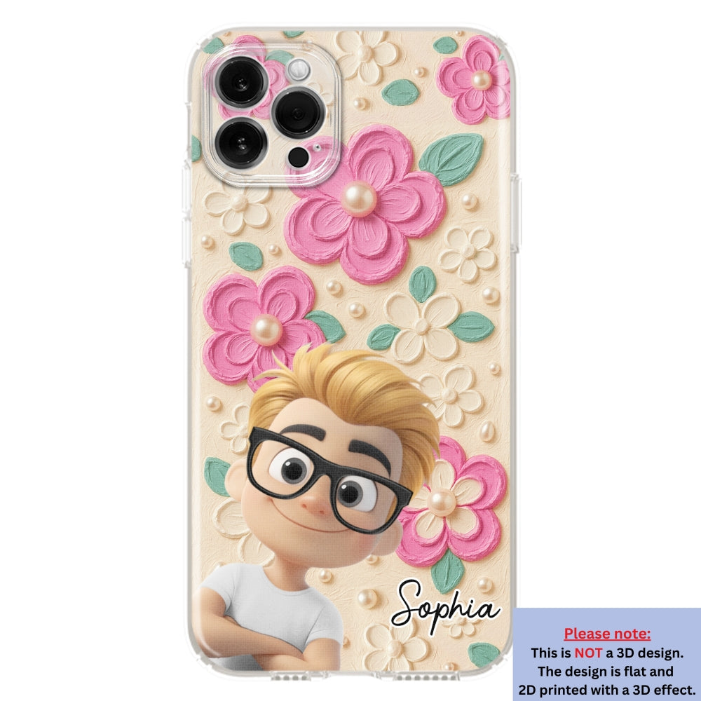 Proud Of Being Grandma - Personalized 3D Effect Phone Case