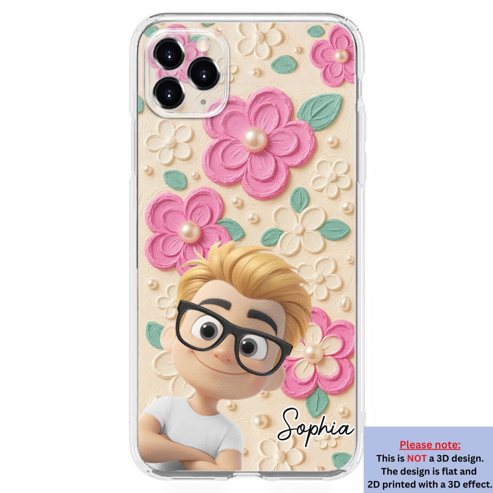 Proud Of Being Grandma - Personalized 3D Effect Phone Case