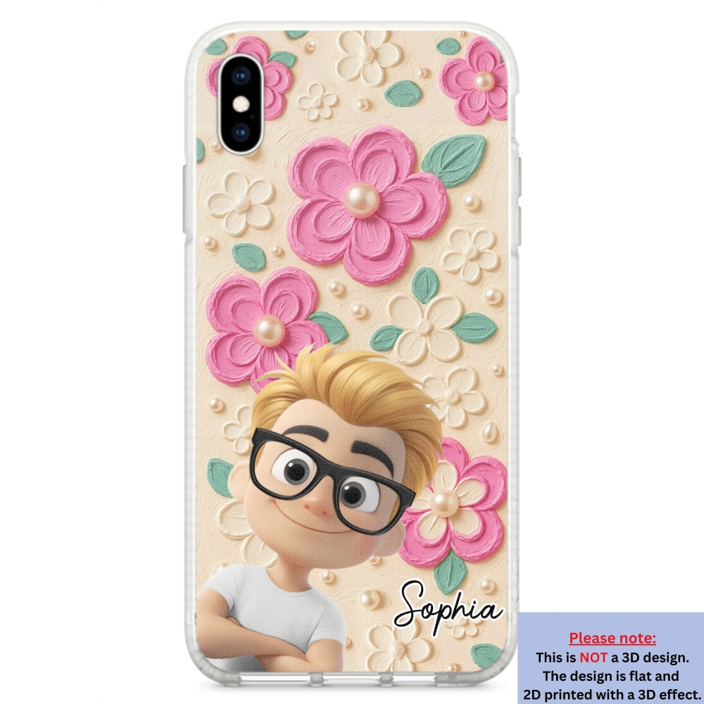 Proud Of Being Grandma - Personalized 3D Effect Phone Case
