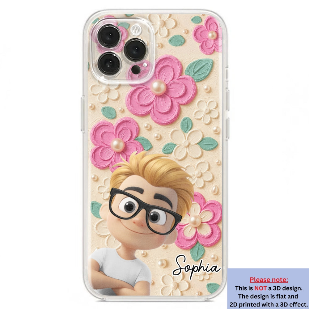 Proud Of Being Grandma - Personalized 3D Effect Phone Case