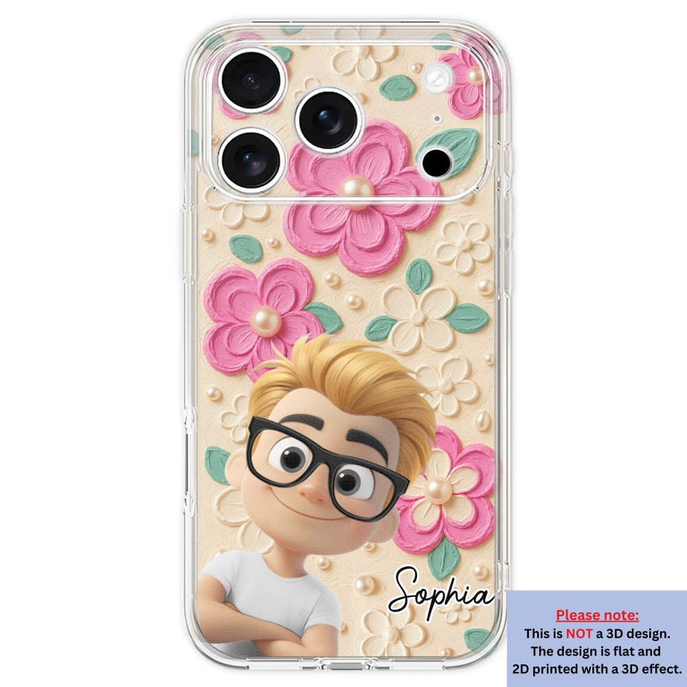 Proud Of Being Grandma - Personalized 3D Effect Phone Case