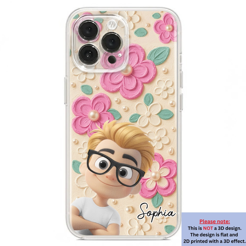 Proud Of Being Grandma - Personalized 3D Effect Phone Case