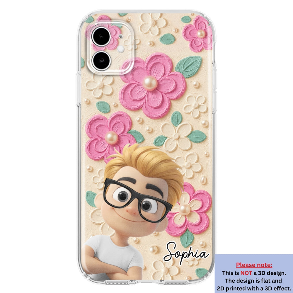 Proud Of Being Grandma - Personalized 3D Effect Phone Case
